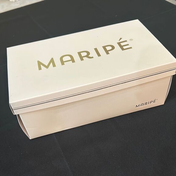 NIB Maripe Crystal Silver Heels with Ankle Strap and Block Heel Size 9 - Picture 14 of 14